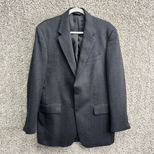 Jos. A. Bank Blazer Men’s 41L Patterned Grey Suit Jacket